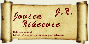 Jovica Nikčević vizit kartica